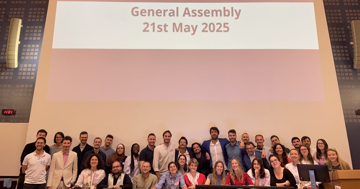 EuroNet MRPH residents at the General Assembly of the 2025 Spring Meeting in Paris, 21 May 2025.